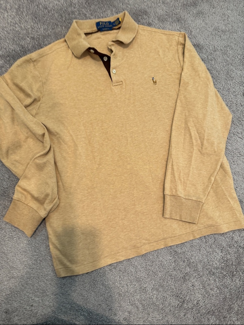 Polo by Ralph Lauren Tan Polo with Embroidered Pony